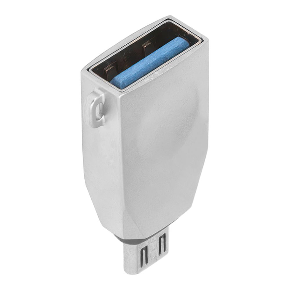 OTG aдаптер HOCO UA10 USB на MicroUSB (серый)