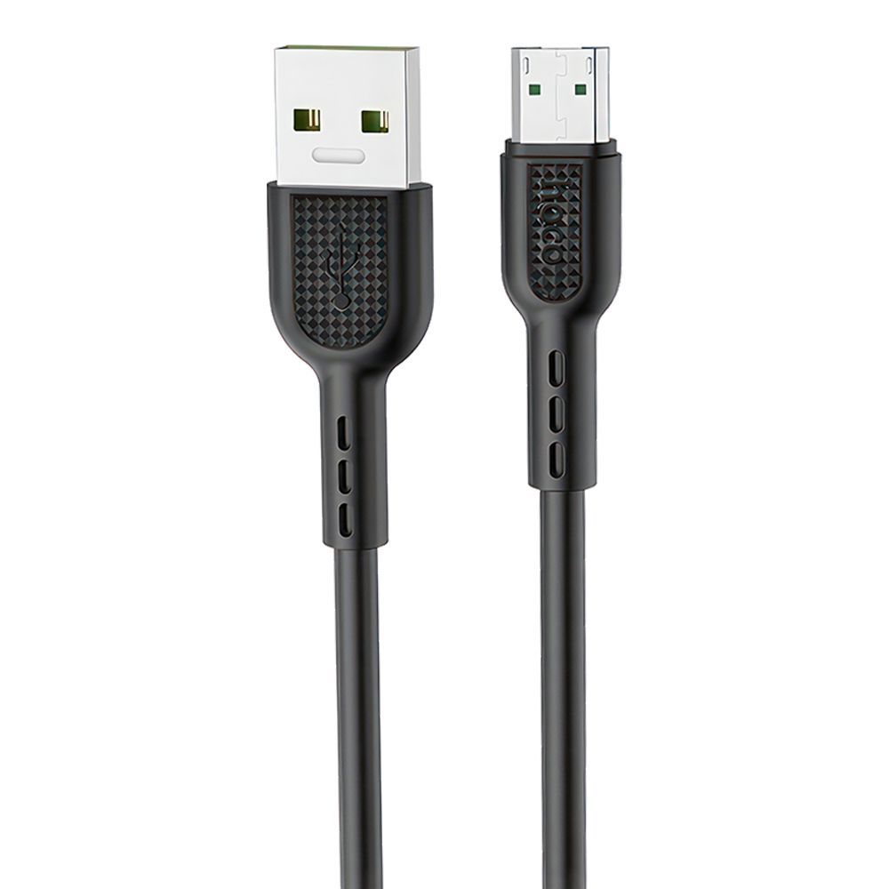 USB кабель HOCO X33 Surge MicroUSB, 4А, 1м, PVC (черный)
