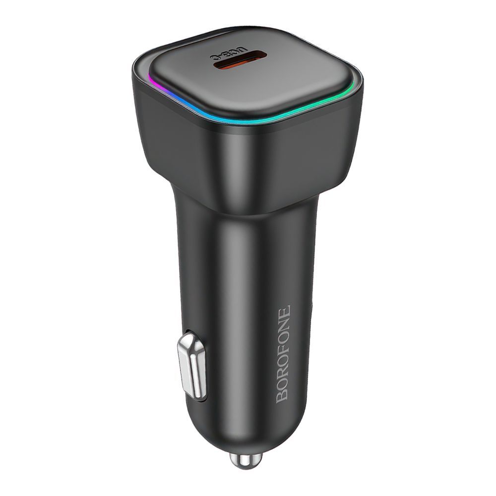 АЗУ BOROFONE BZ28 Trophie 1xUSB-C, 3А, PD30W, RGB (черный)