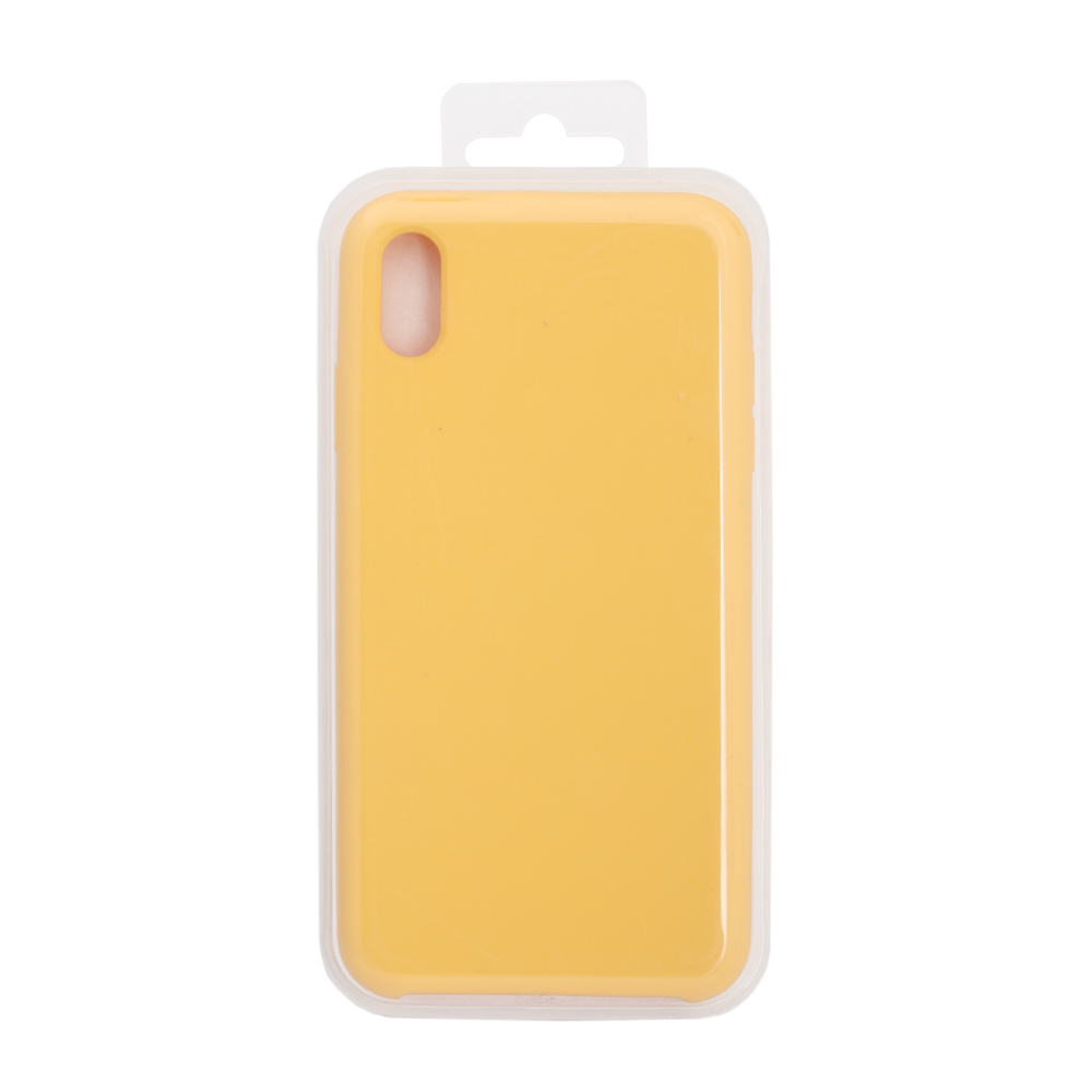 Силиконовый чехол для iPhone Xs Max "Silicone Case" (желтый, блистер) 4