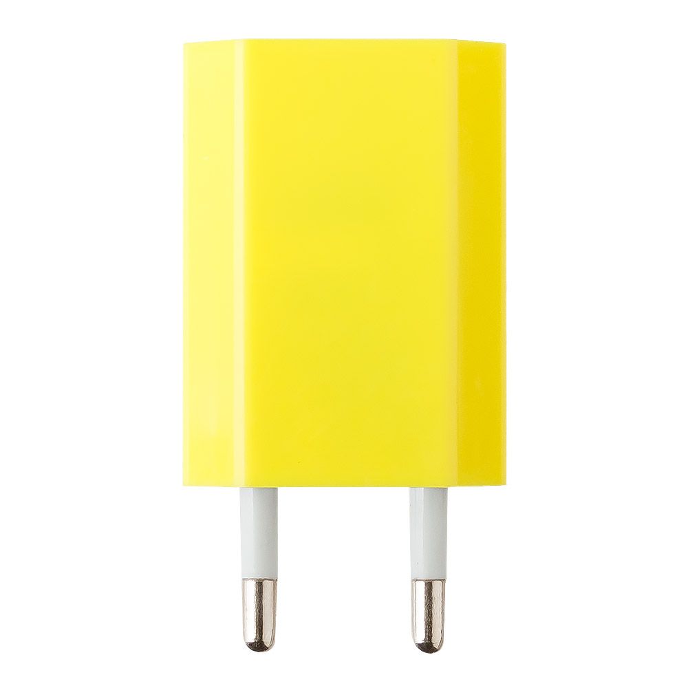 СЗУ "LP" с USB выходом 1А (желтый/коробка)