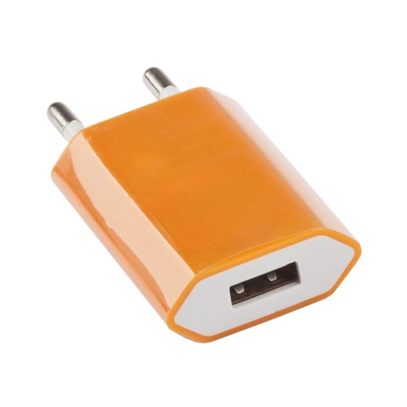 СЗУ "LP" с USB выходом 1А (оранжевый/коробка)