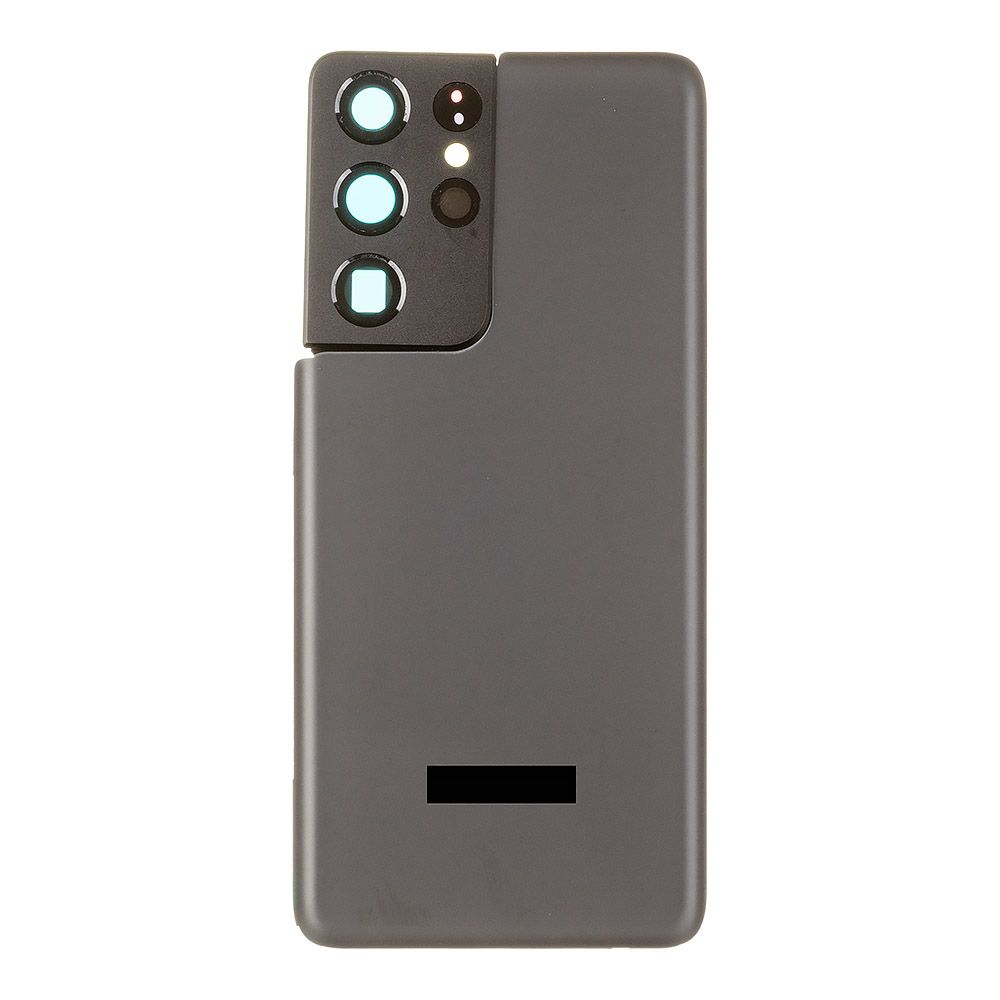 Задняя крышка для Samsung Galaxy S21 Ultra SM-G998 (черный), премиум
