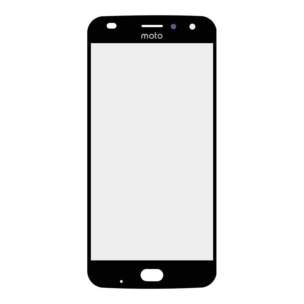 Стекло + OCA плёнка для переклейки Motorola Moto Z2 Play (черный)
