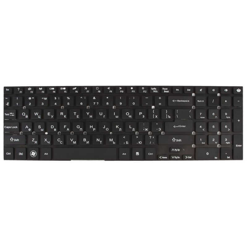 Клавиатура для Gateway NV55S NV57H NV75S NV77H черная