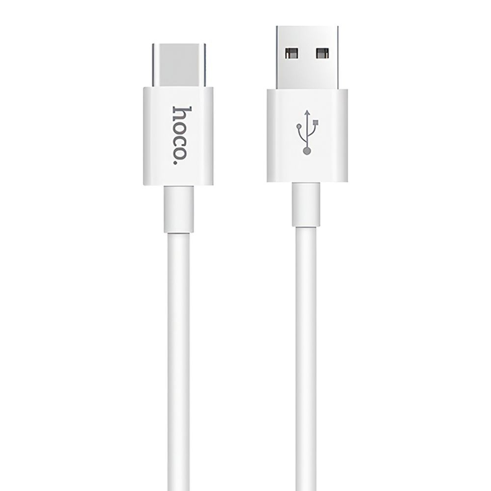 USB кабель HOCO X23 Skilled Type-C, 3А, 1м, TPE (белый)