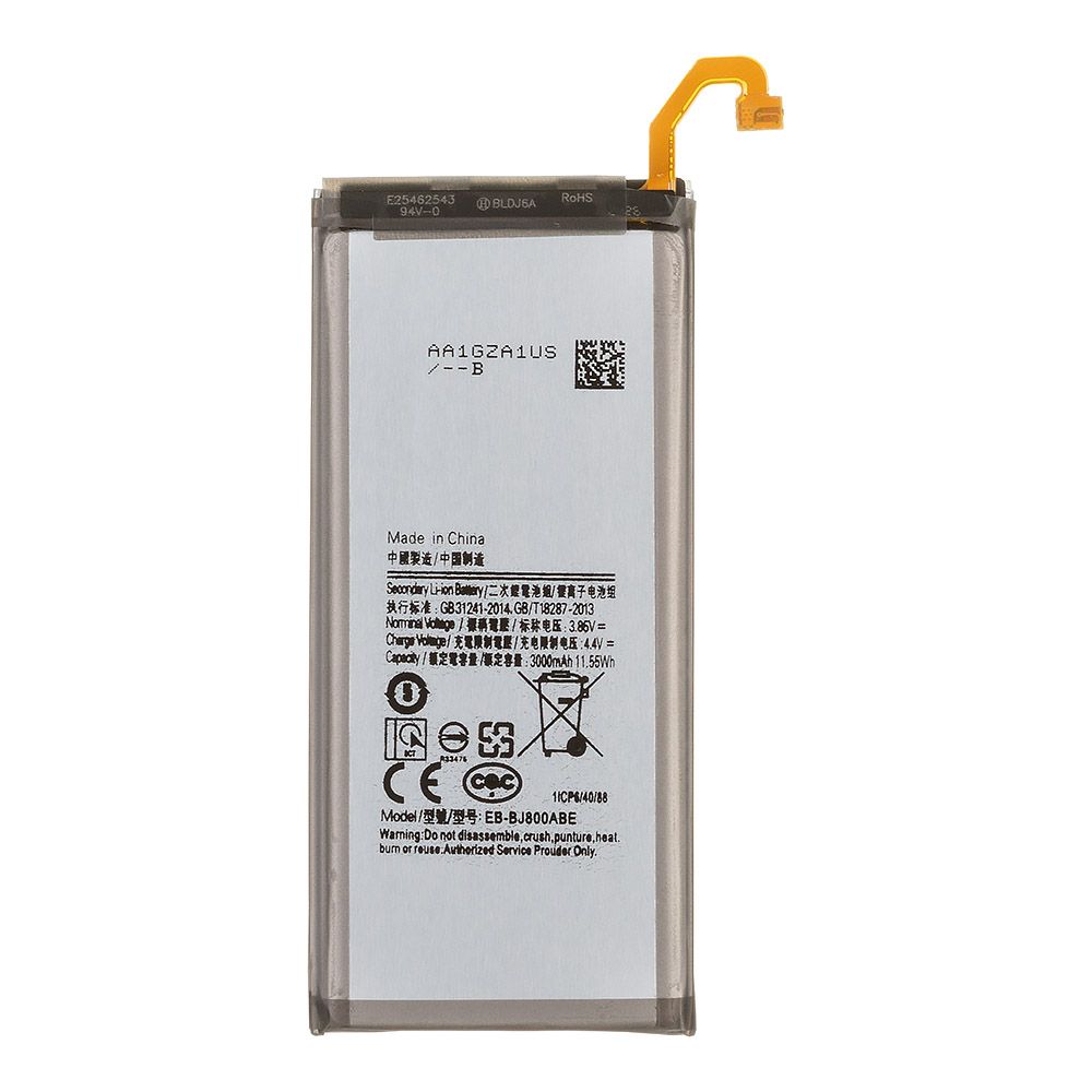 Аккумулятор (АКБ) Samsung Galaxy J6/A6 2018 A600F/J600F  (EB-BJ800ABE) Li3000 100% Filling Capacity
