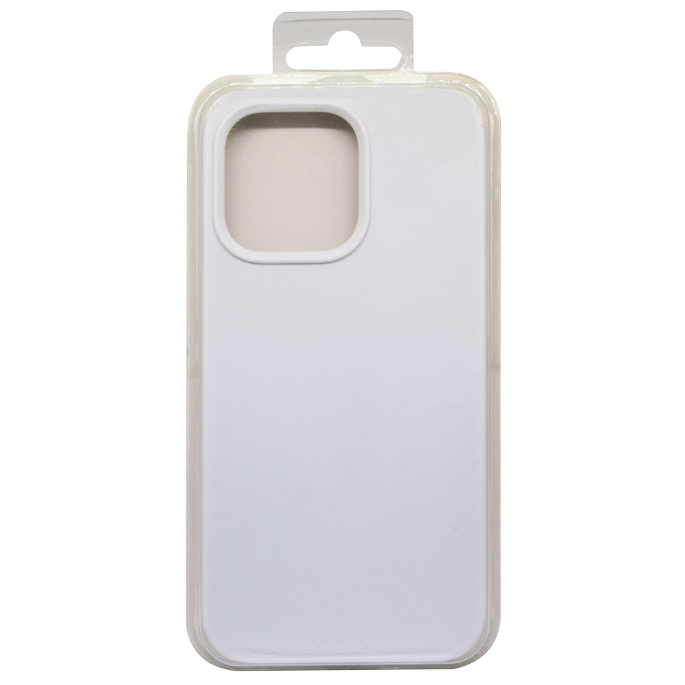 Силиконовый чехол для iPhone 13 Pro "Silicone Case" (серо-белый)