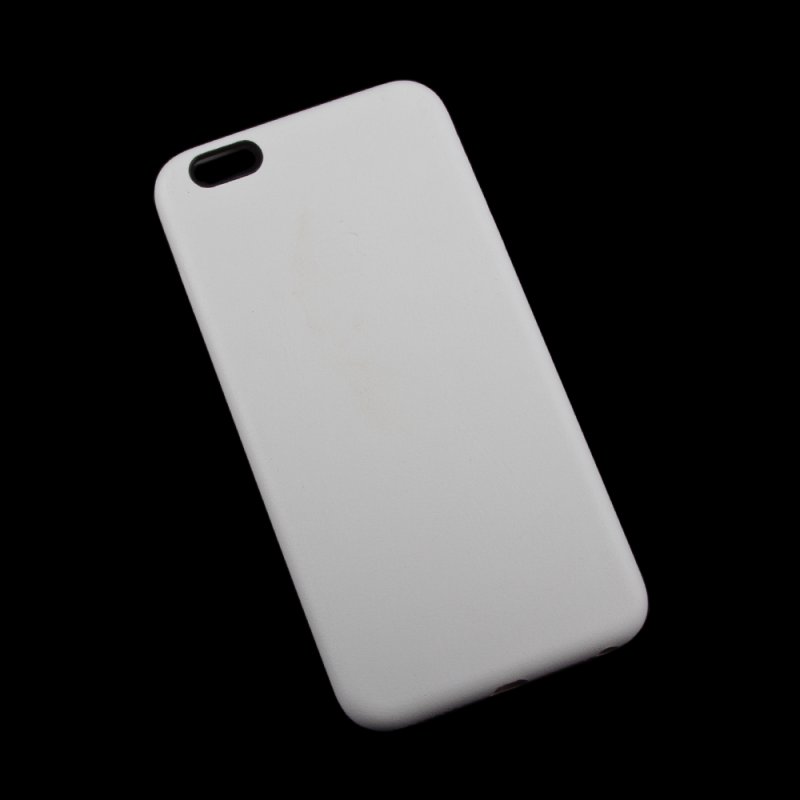 Защитная крышка для iPhone 6/6s Plus  Leather Case - White (белая коробка)
