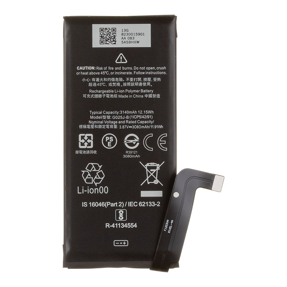 Аккумулятор (АКБ) Google Pixel 4a 4G (G025J-B) Filling Capacity