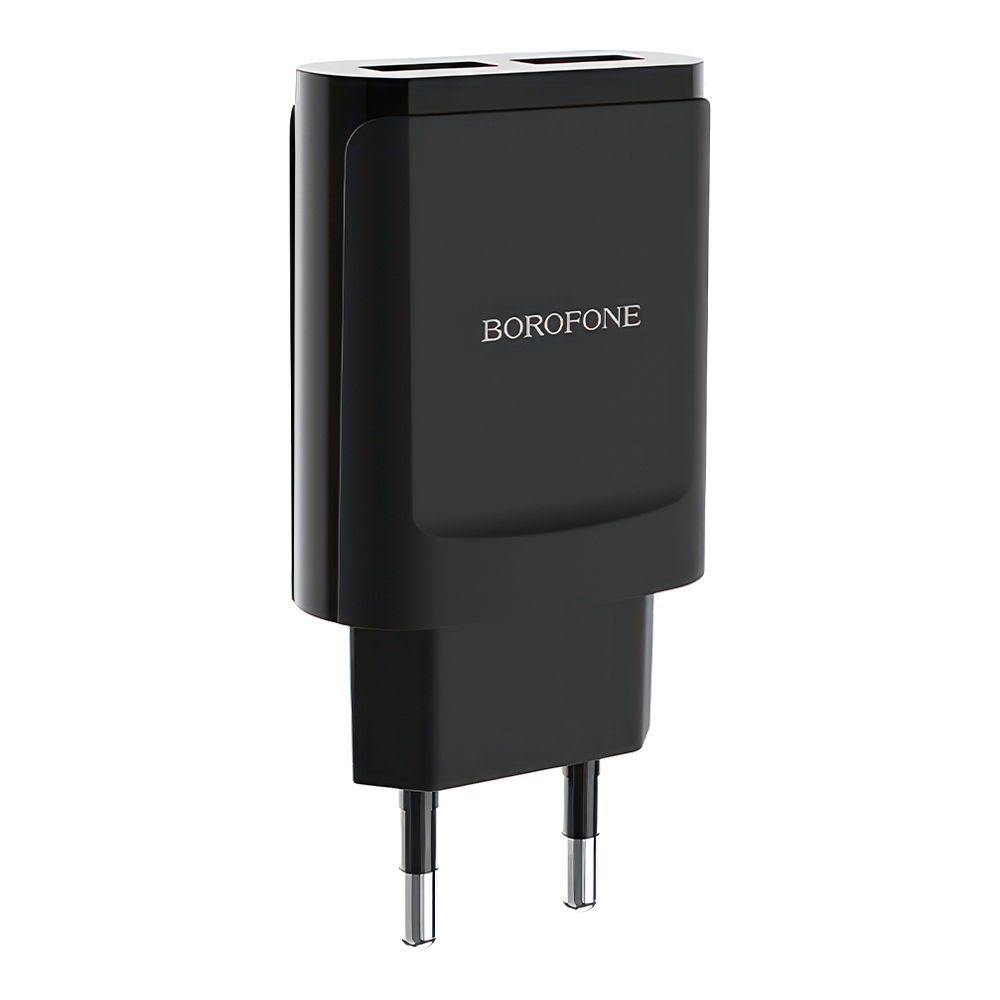 СЗУ BOROFONE BA8A LePlug 2xUSB, 2.1А (черный)