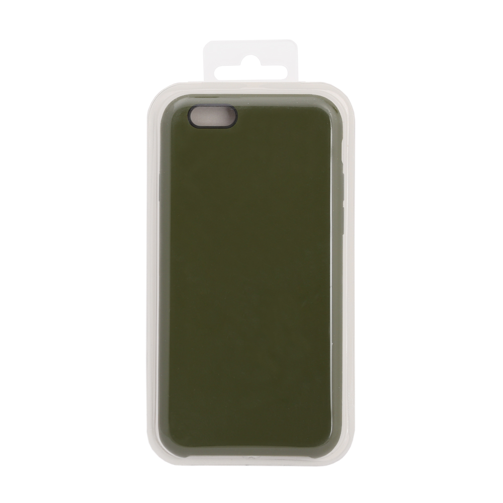 Силиконовый чехол для iPhone 6/6S "Silicone Case" (темно-зеленый, блистер) 48