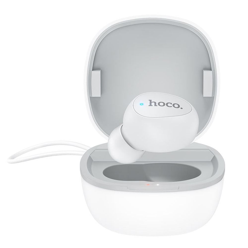 Bluetooth моногарнитура HOCO E50 Wise Mini BT 5.0, внутриканальная (белый)