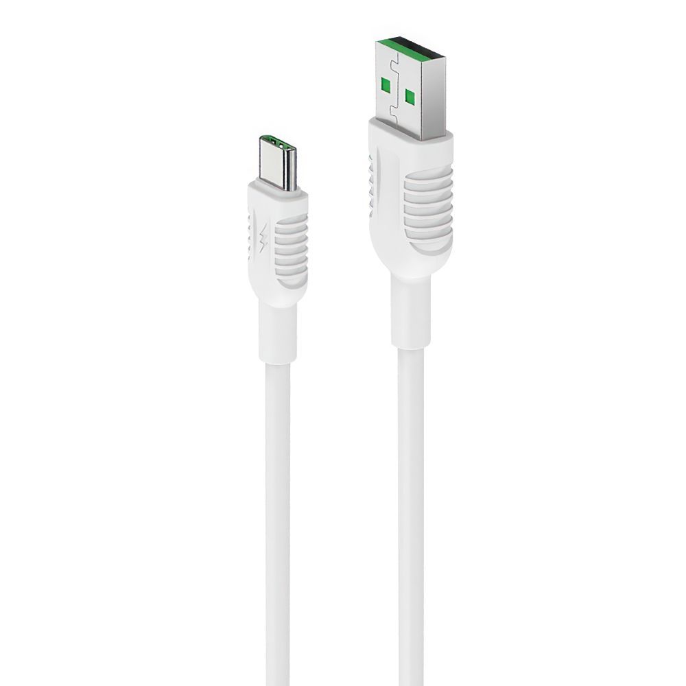 USB кабель BOROFONE BX33 Billow Type-C, 5А, 1м, TPE (белый)