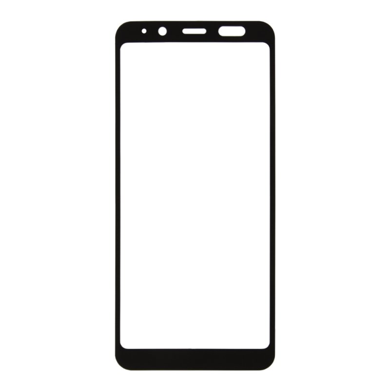 Защитное стекло "LP" для Samsung Galaxy J6 2018 Thin Frame Full Glue Glass с рамкой 0,33 мм 2,5D 9H черное