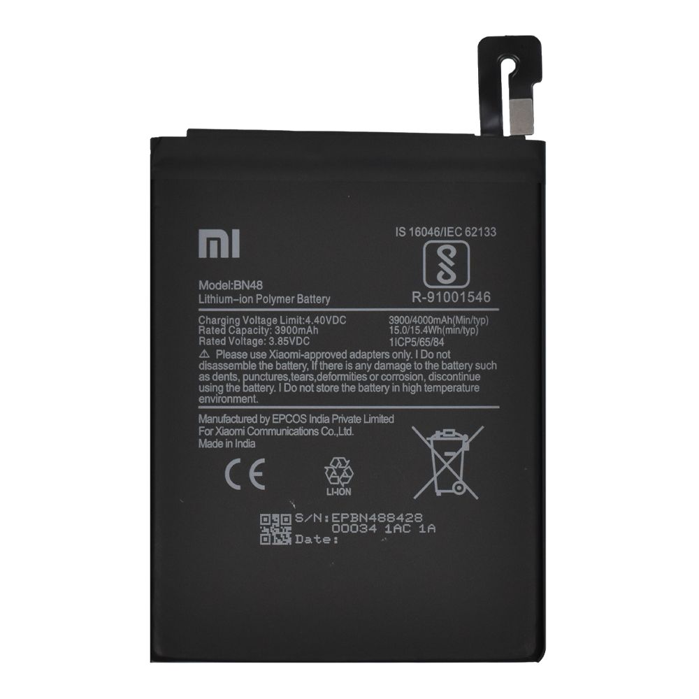 Аккумулятор (АКБ) для Xiaomi Redmi Note 6 Pro (BN48) EURO (OEM)