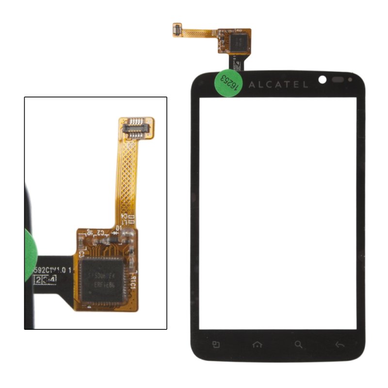 Тачскрин для Alcatel OT-991/991D/928/928D (черный)
