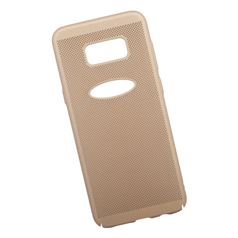 Защитная крышка для Samsung S8 Plus"LP" Сетка Soft Touch (золотая) европакет