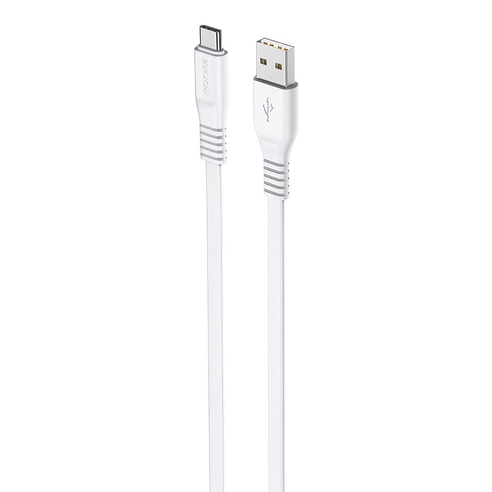 USB кабель BOROFONE BX23 Wide Power Type-C, 3А, 1м, PVC (белый)