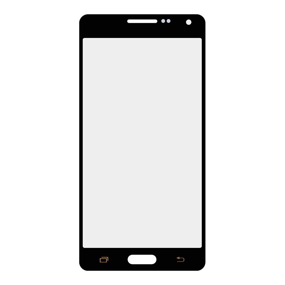 Стекло для переклейки Samsung SM-A500 A5 (цвет черный)
