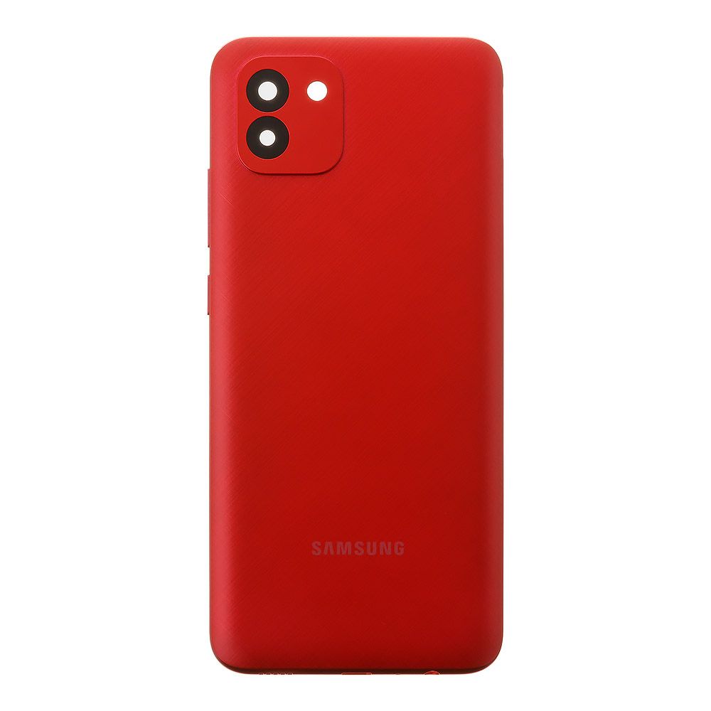 Задняя крышка для Samsung Galaxy A03 SM-A035 (красный)