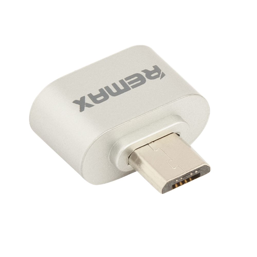 OTG адаптер REMAX RA-OTG MicroUSB на USB (серебряный)