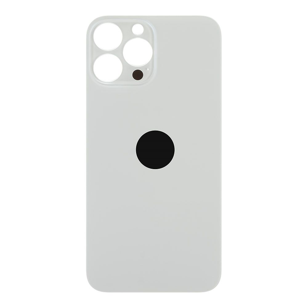 Задняя крышка для iPhone 13 Pro Max (белый) с логотипом, монолит