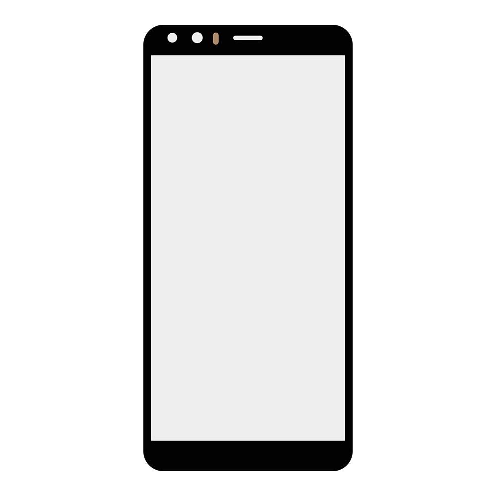 Стекло + OCA плёнка для переклейки Nokia C01 Plus (черный)