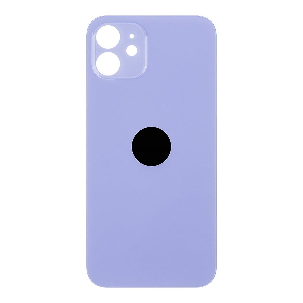 Задняя крышка для iPhone 12 (фиолетовый) с логотипом, монолит