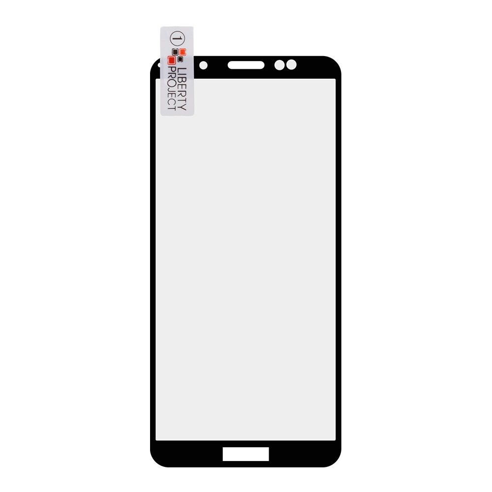 Защитное стекло "LP" для Huawei Honor Y5 Lite Thin Frame Full Glue с рамкой 0,33 мм 2,5D 9H (черное)