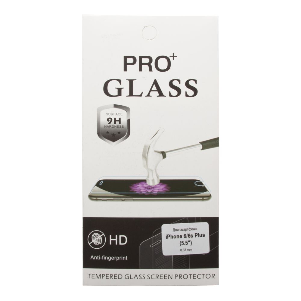 Защитное стекло 2,5D для iPhone 6/6s/7/8 Plus Tempered Glass 0,33 мм 9H (ударопрочное)