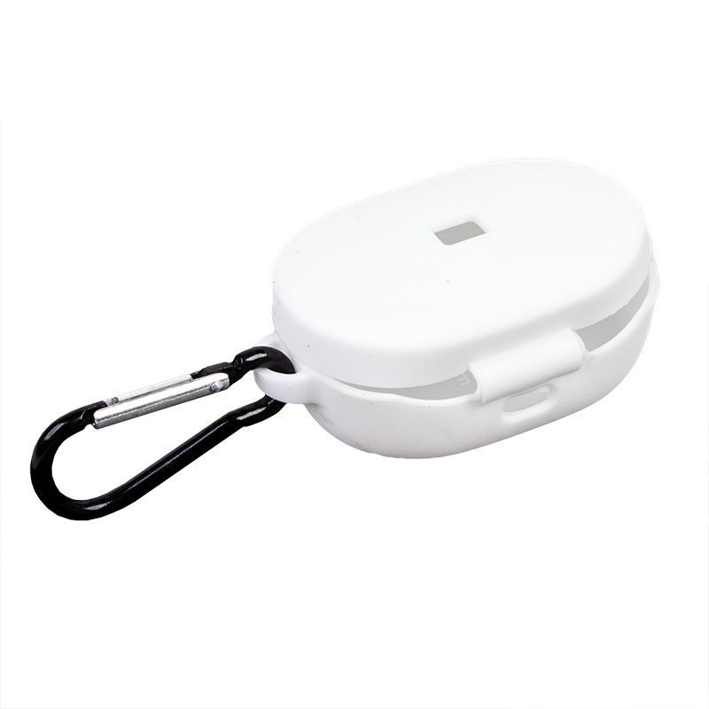 Силиконовый чехол для Redmi AirDots с карабином (белый/европакет) 1
