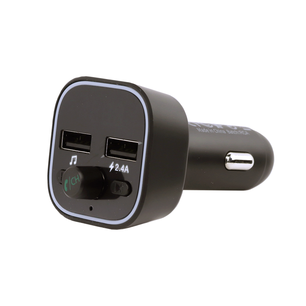 АЗУ Earldom ET-M53 2хUSB, 2.4A, BT 5.0, LED дисплей, FM, микрофон, USB flash, MicroSD (черный)