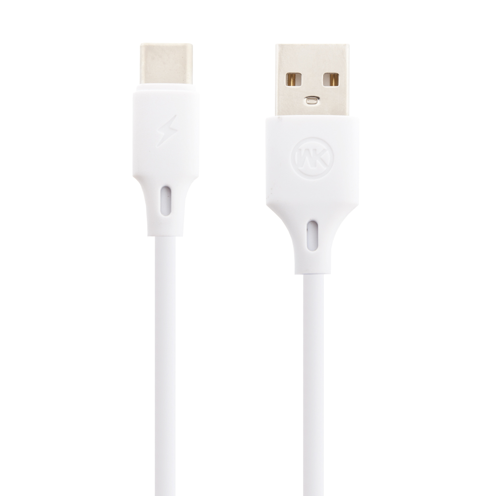 USB кабель WK WDC-092a Full Speed Pro Type-C, 2.4А, 1м, TPE (белый)