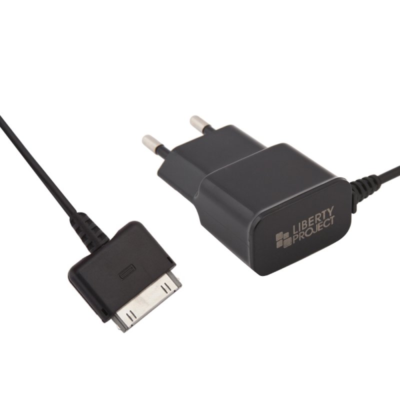 СЗУ "LP" 1 А для Apple 30 pin (коробка/черное)