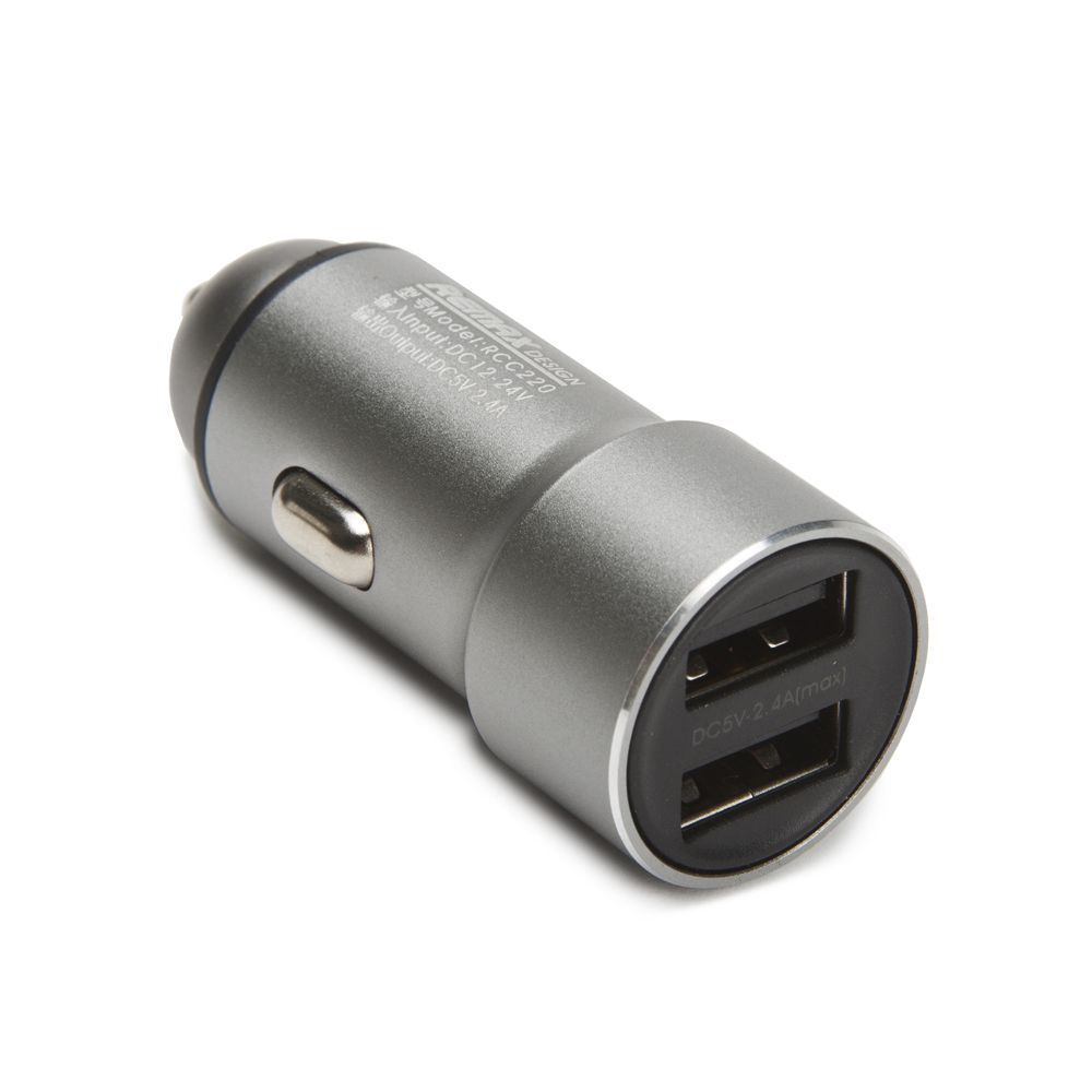 АЗУ REMAX Rechan RCC220 2xUSB, 2.4А (серебяный)