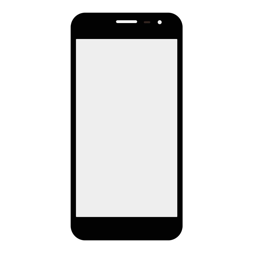 Стекло + OCA плёнка для переклейки Samsung J260 Galaxy J2 Core (2018) (черный)