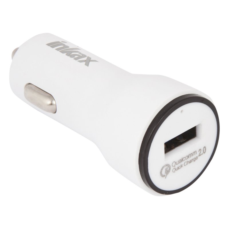 АЗУ inkax CD-22 Fast 1xUSB, QC 2.0  2.1А + кабель MicroUSB 1м (белый)