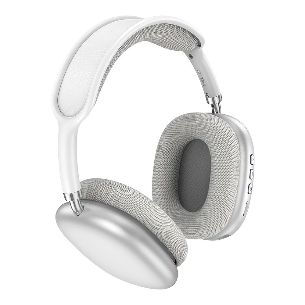 Bluetooth гарнитура BOROFONE BO22 Elegant BT 5.3, 3.5мм, MicroSD, накладная, громкость +/- (серебряный)