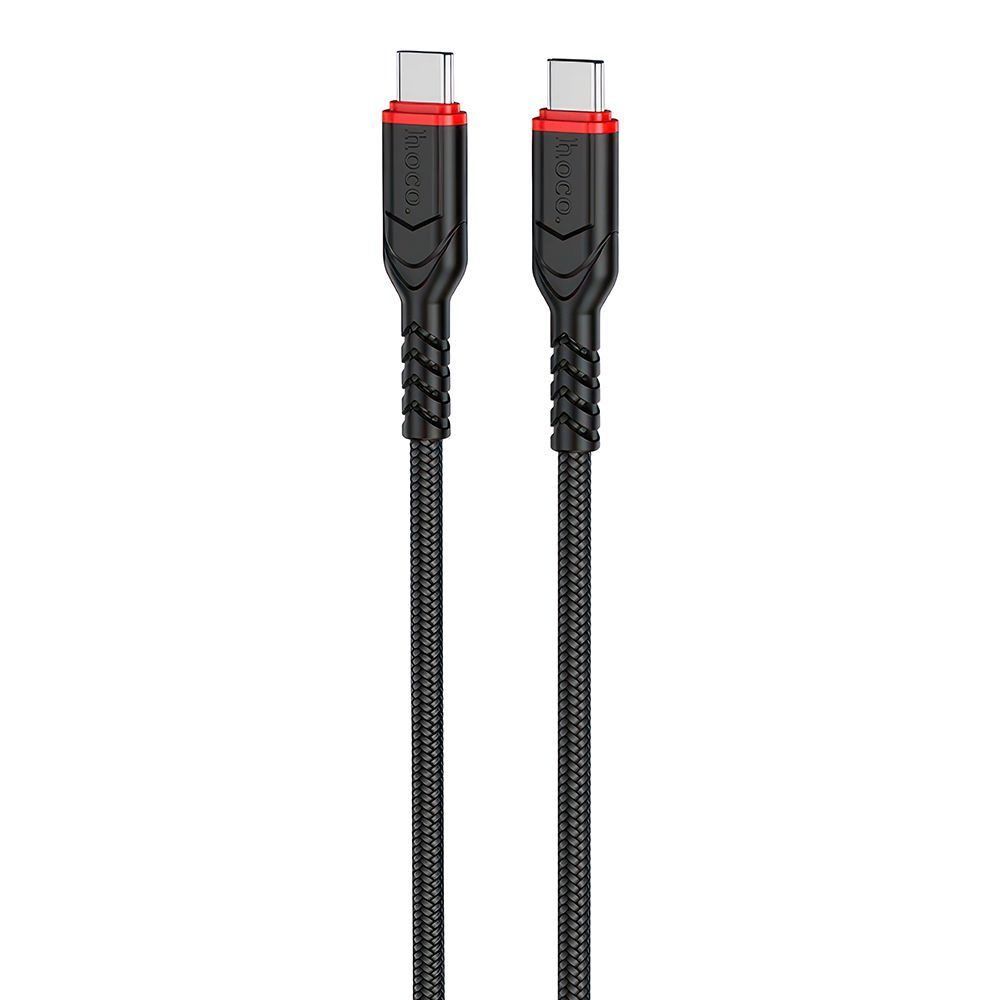 USB-C кабель HOCO X59 Victory Type-C, 3А, 60W, 1м, нейлон (черный)