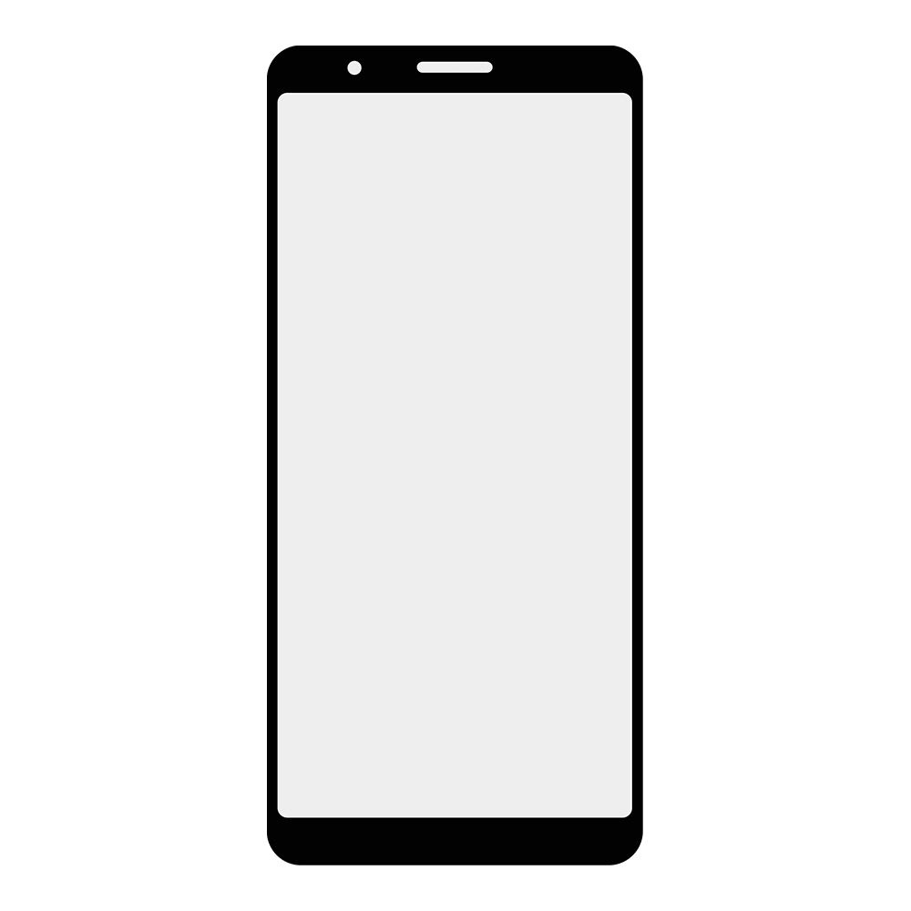 Стекло + OCA плёнка для переклейки Samsung A013F Galaxy A01 Core (черный)