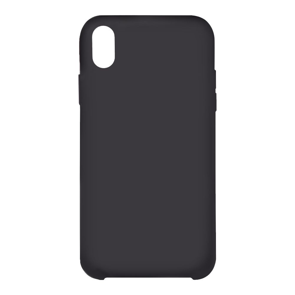 Силиконовый чехол для iPhone Xr "Silicone Case" (черный, блистер)18