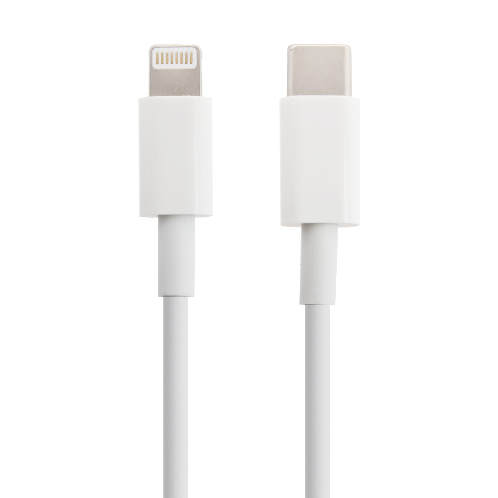 USB-C кабель WK WDC-121 Lightning 8-pin, PD18W, 1м, TPE (белый)