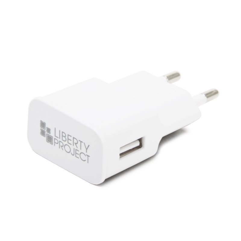 СЗУ "LP" с выходом USB 2.1А + кабель Apple Lightning 8-pin "Classic Plus" (белое/европакет)