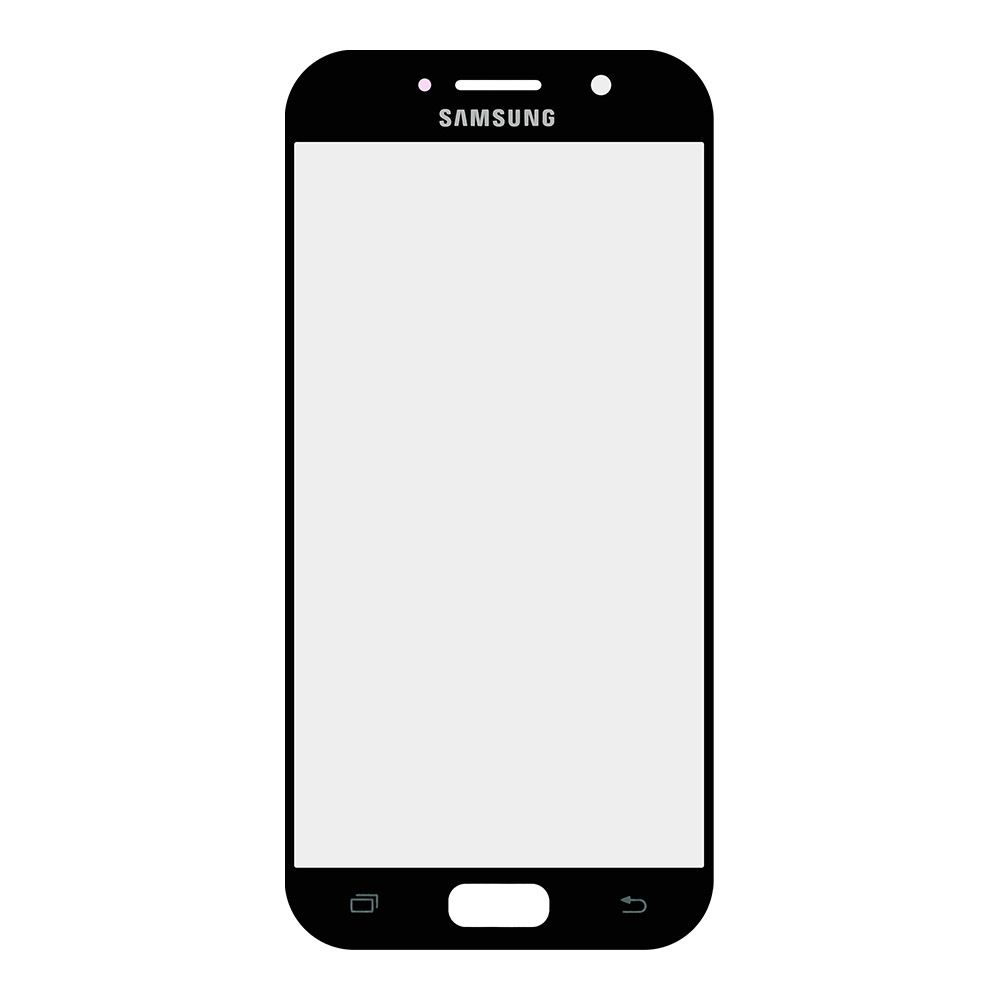 Стекло для переклейки Samsung SM-A520 A5 2017 (цвет черный)
