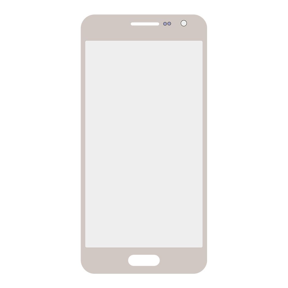 Стекло для переклейки Samsung SM-A300 A3 (цвет золото)