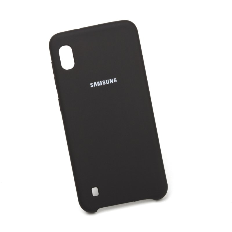 Силиконовый чехол для Samsung Galaxy A10 "Silicone Cover" (черный/коробка)
