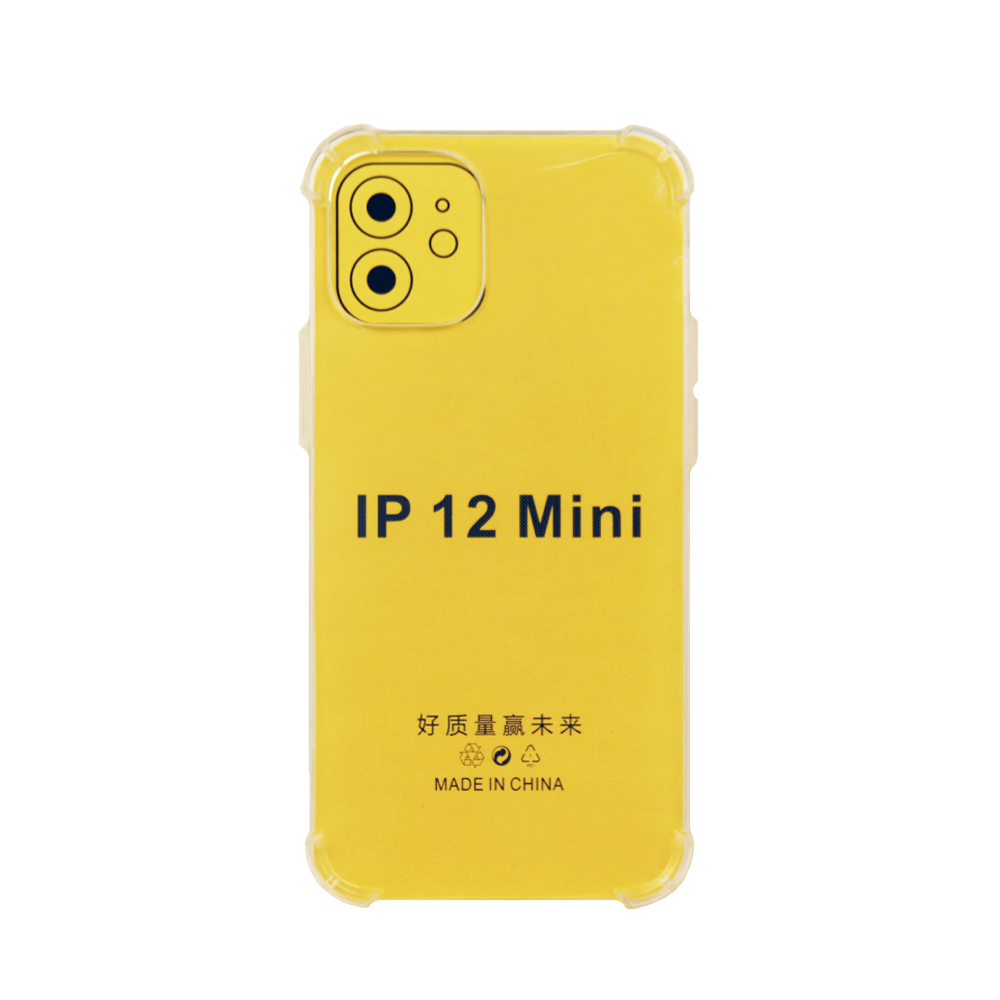 Силиконовый чехол "LP"  для iPhone 12 mini ударопрочный TPU Armor Case (прозрачный) европакет