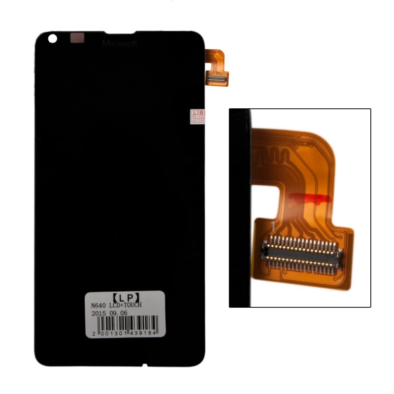 LCD дисплей для Nokia Lumia 640 (RM-1077) с тачскрином (черный)