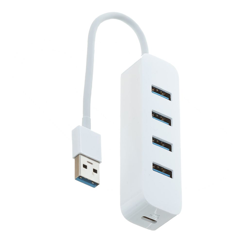 USB Разветвитель Xiaomi USB 3.0 (4A1C) (белый)